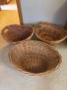 Set of 3 Large Wicker Laundry Baskets