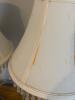 Pair of Victorian-Style Table Lamps with Beaded Fabric Shades - 6