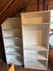 Pair of 2 White Bookcases