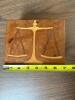Handcrafted Wooden Keepsake Box with Scales of Justice Inlay - 2
