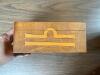 Handcrafted Wooden Keepsake Box with Scales of Justice Inlay - 4