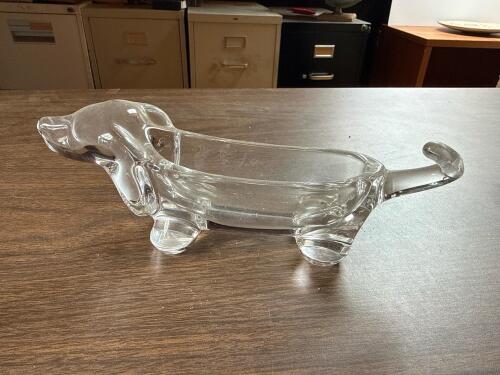 Venetian Glass Dachshund Dish