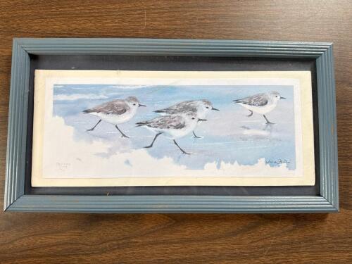 17" x Limited Edition June Fortin Shorebirds Framed Print 701/1000