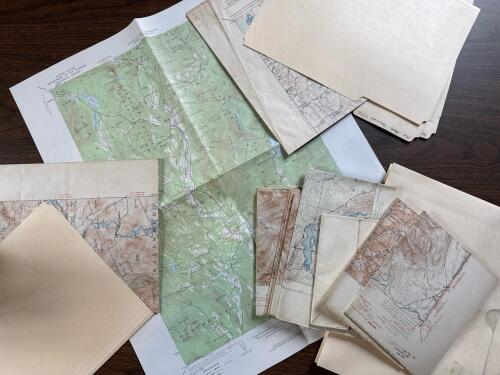 Vintage 1945 USGS Topographic Maps Collection