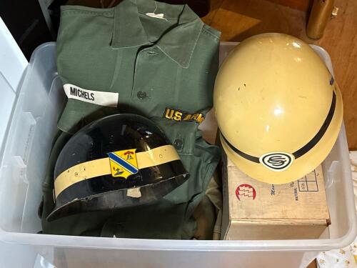 Vintage U.S. Army Apparel and Helmets