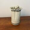 Blue and Pink Floral Stoneware Vase by Cindy Angliss, Signed - 4