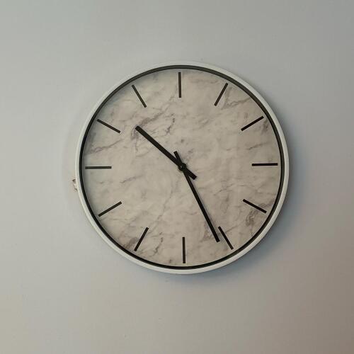 Minimalist 12" Analog Wall Clock