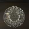 Clear Pressed Glass Deviled Egg Plate