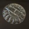 Clear Pressed Glass Deviled Egg Plate - 3