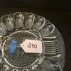 Clear Pressed Glass Deviled Egg Plate - 5