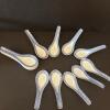 Set of Sixteen Blue and White Perforated Chinese Porcelain Soup Spoons - 2