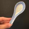 Set of Sixteen Blue and White Perforated Chinese Porcelain Soup Spoons - 3