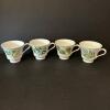 Taste Setter Collection Eight Piece Botanical Porcelain Teacup and Saucer Set - 5