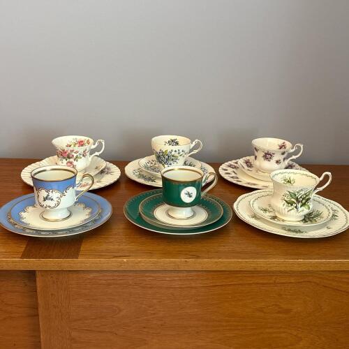 Mixed Collection of Tea Cups and Saucers