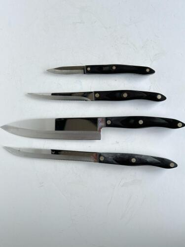 Cutco 4-Piece Knife Set &ndash; Chef, Bread, Utility, Paring