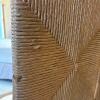 Ladder-Back Wooden Rocking Chair with Seat Cushion - 7