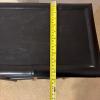 Black Three-Tier Bamboo/Rattan Side Table - 7