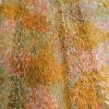 Large Shag Area Rug, 6'4" x 9'4", Mustard Yellow/Orange/Green Retro Pattern, High-Pile Fringe - 3