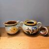 Stangl Pottery Terra Rose "Garden Flower" Dinnerware Set &ndash; Creamer, Sugar Bowl, 3 Serving Bowls - 3