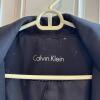 Calvin Klein Black Trench Coat w/ Detachable Hood - 2