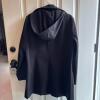 Calvin Klein Black Trench Coat w/ Detachable Hood - 6