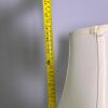 Brushed Metal Table Lamp with White Fabric Shade - 6