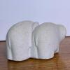 Small Marbell by StoneArt Minimalist Elephant Sculpture - 3