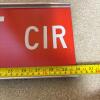 "Wheelwright Circle" Red Metal Reflective Street Sign - 6