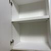 Small White Storage Cabinet with Adjustable Shelf - 4