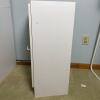 Small White Storage Cabinet with Adjustable Shelf - 5