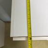 Small White Storage Cabinet with Adjustable Shelf - 8
