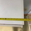 Small White Storage Cabinet with Adjustable Shelf - 9