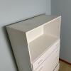 Techline White Dresser & Bookcase Combo with 5 Drawers and Adjustable Shelving - 2