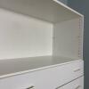 Techline White Dresser & Bookcase Combo with 5 Drawers and Adjustable Shelving - 3