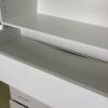 Techline White Dresser & Bookcase Combo with 5 Drawers and Adjustable Shelving - 5