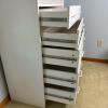 Techline White Dresser & Bookcase Combo with 5 Drawers and Adjustable Shelving - 6