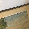 25"x21" Watercolor Lakeside Landscape Wall Art, Signed H. Rohrer - 6
