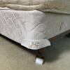 King Koil Full Size Bed Frame on Casters with Box Spring, Optional Mattress, & Metal & Wood Headboard - 6