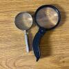Set of Two Handheld Magnifying Glasses &ndash; Metal and Plastic Frames