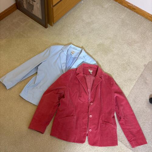 2 L.L.Bean Women's Size 18 Petite Blazers