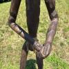 Large African Folk Art Hand-Carved Wooden Tribal Figure - 5