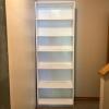 Tall White Freestanding Adjustable Bookshelf