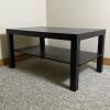 IKEA LACK Black Coffee Table With Bottom Shelf