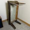 1940 "Hiller" Handcrafted Dark Finish Wooden Rustic Bench/Table - 3