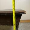 1940 "Hiller" Handcrafted Dark Finish Wooden Rustic Bench/Table - 6