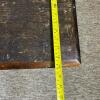 1940 "Hiller" Handcrafted Dark Finish Wooden Rustic Bench/Table - 8