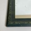 Framed Wood Wall Mirror With Fern Motif - 3