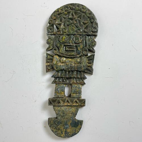 Vintage Peruvian Tumi Carved Stone Ceremonial Knife Wall Decor