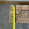 Wicker Picnic Basket Set &ndash; Rectangular & Oval Baskets with Plastic Picnic Tableware - 8