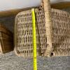 Wicker Picnic Basket Set &ndash; Rectangular & Oval Baskets with Plastic Picnic Tableware - 10